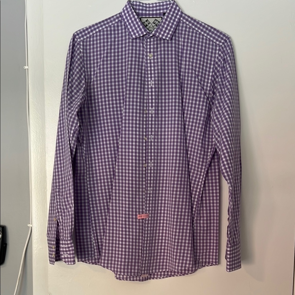 Thomas Pink Purple Gingham Casual Shirt